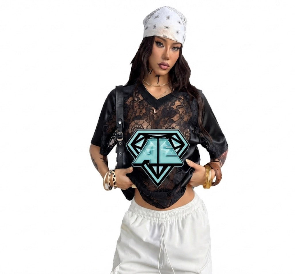 Aura Athletics Diamond Mesh V-Neck Jersey