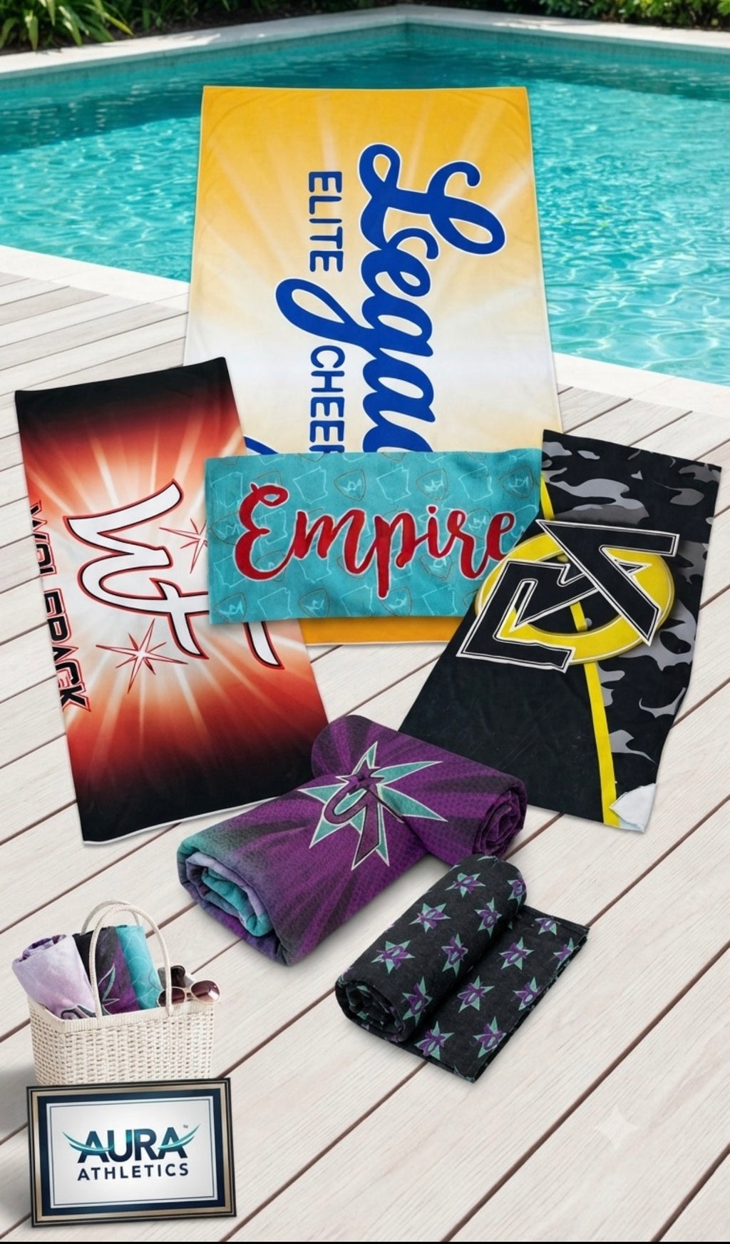 Premium Oversized Custom Logo Beach Towel