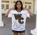 Custom Logo Leopard & Lace Statement Tee