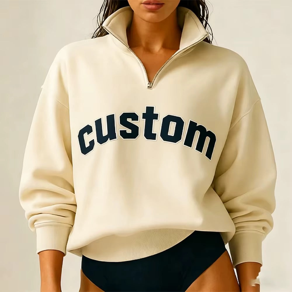 1/4 Zip Oversized Custom Game Day Sweatshirt